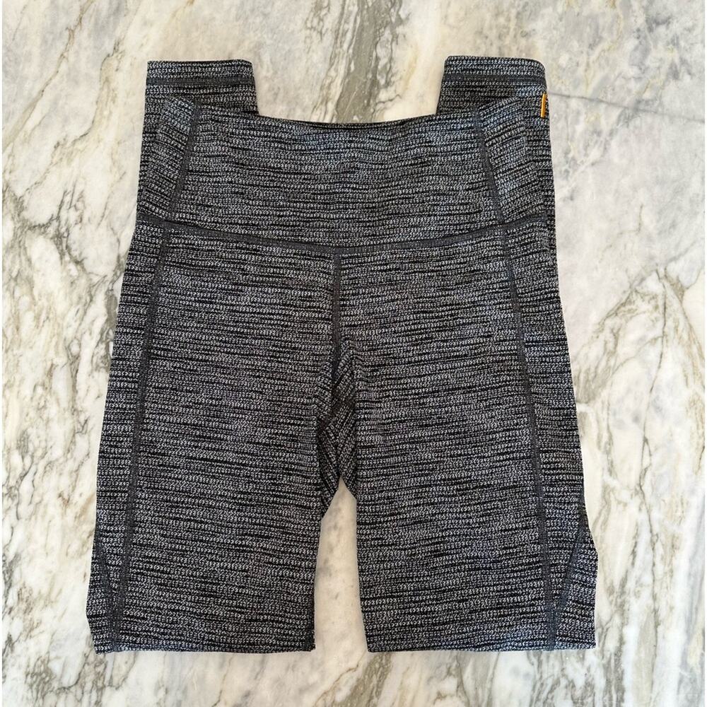 LUCY ACTIVEWEAR Womens Full Length Charcoal Grey Marled Yoga Leggings Size XS - Picture 4 of 6